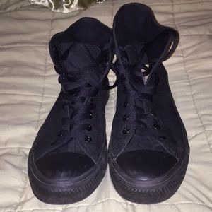 Converse All Stars black on black size 10.5